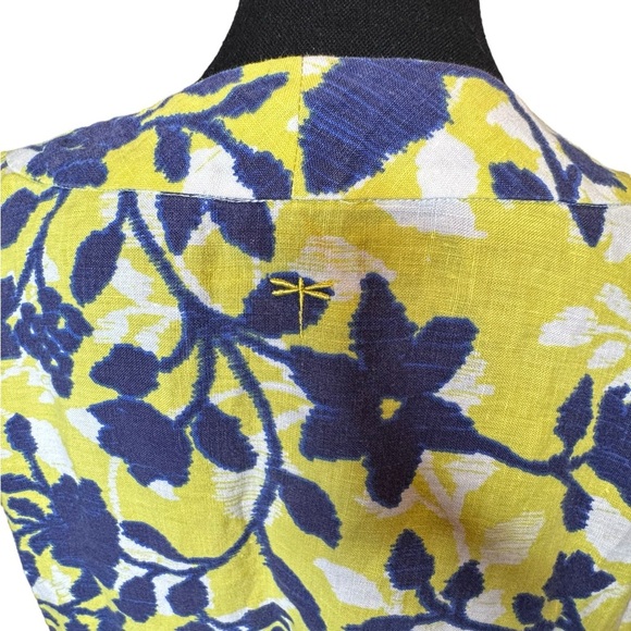 Tyler Boe Linen Floral Tunic Dress - Size M - 100% Linen Spring Vacation B199 - Picture 4 of 10